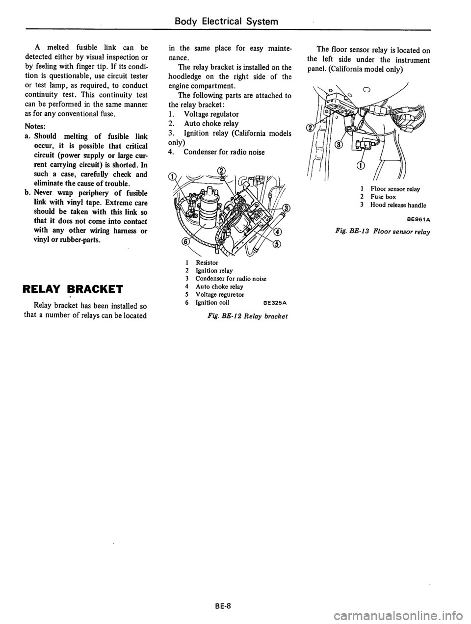 DATSUN B210 1976  Service Repair Manual 