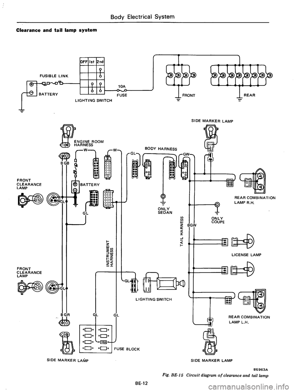 DATSUN B210 1976  Service Repair Manual 