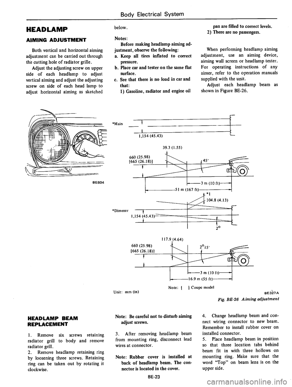 DATSUN B210 1976  Service Repair Manual 