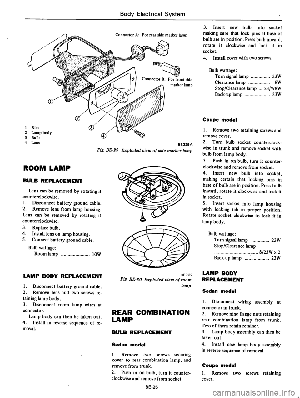 DATSUN B210 1976  Service Repair Manual 