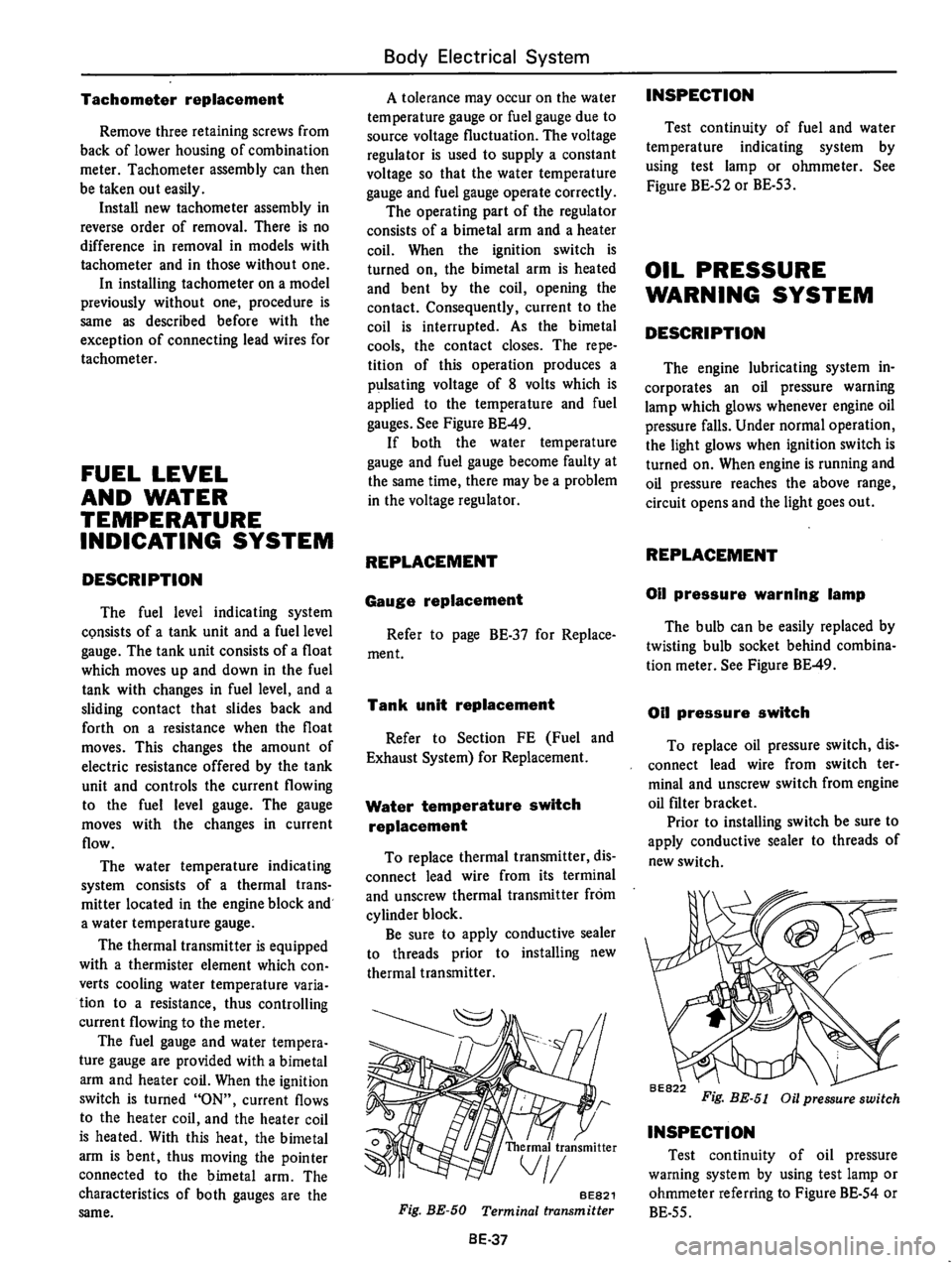 DATSUN B210 1976  Service Repair Manual 