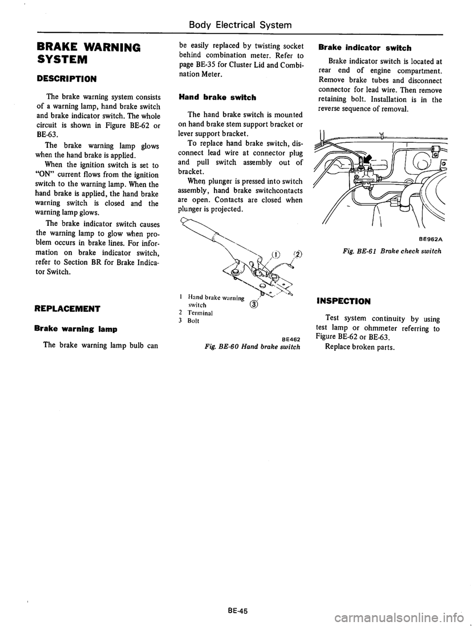 DATSUN B210 1976  Service Repair Manual 