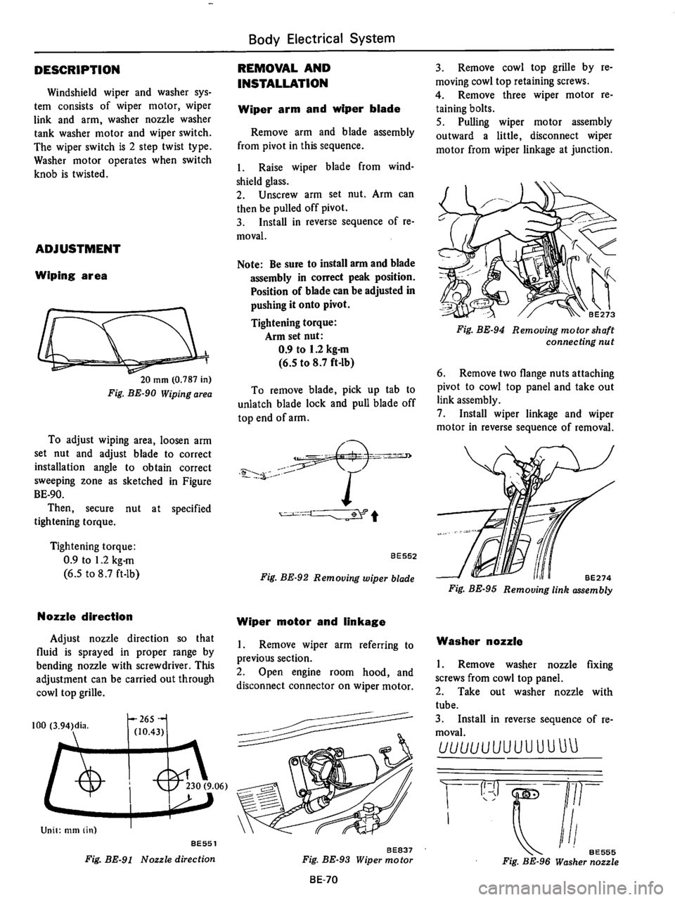 DATSUN B210 1976  Service Repair Manual 