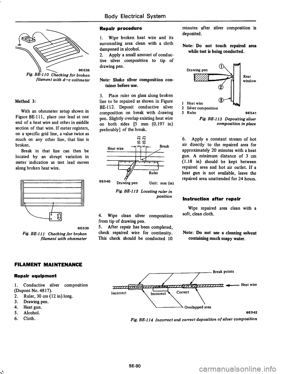 DATSUN B210 1976  Service Repair Manual 
