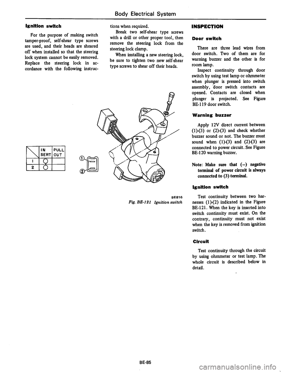 DATSUN B210 1976  Service Repair Manual 