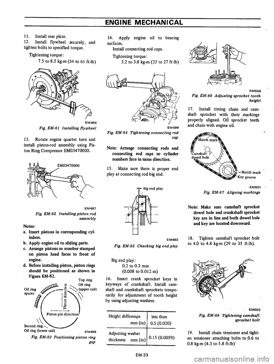 DATSUN B210 1976  Service Repair Manual 