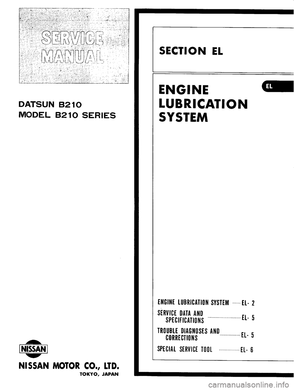DATSUN B210 1976  Service Repair Manual 