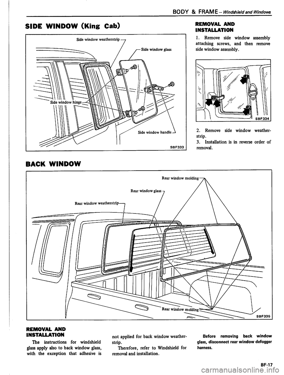 DATSUN PICK-UP 1980  Service Manual 