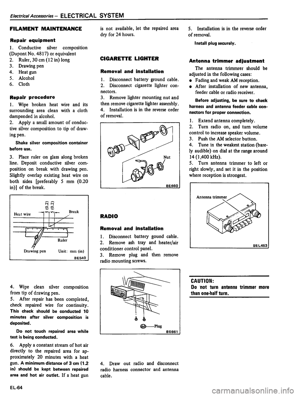 DATSUN PICK-UP 1980  Service Manual 