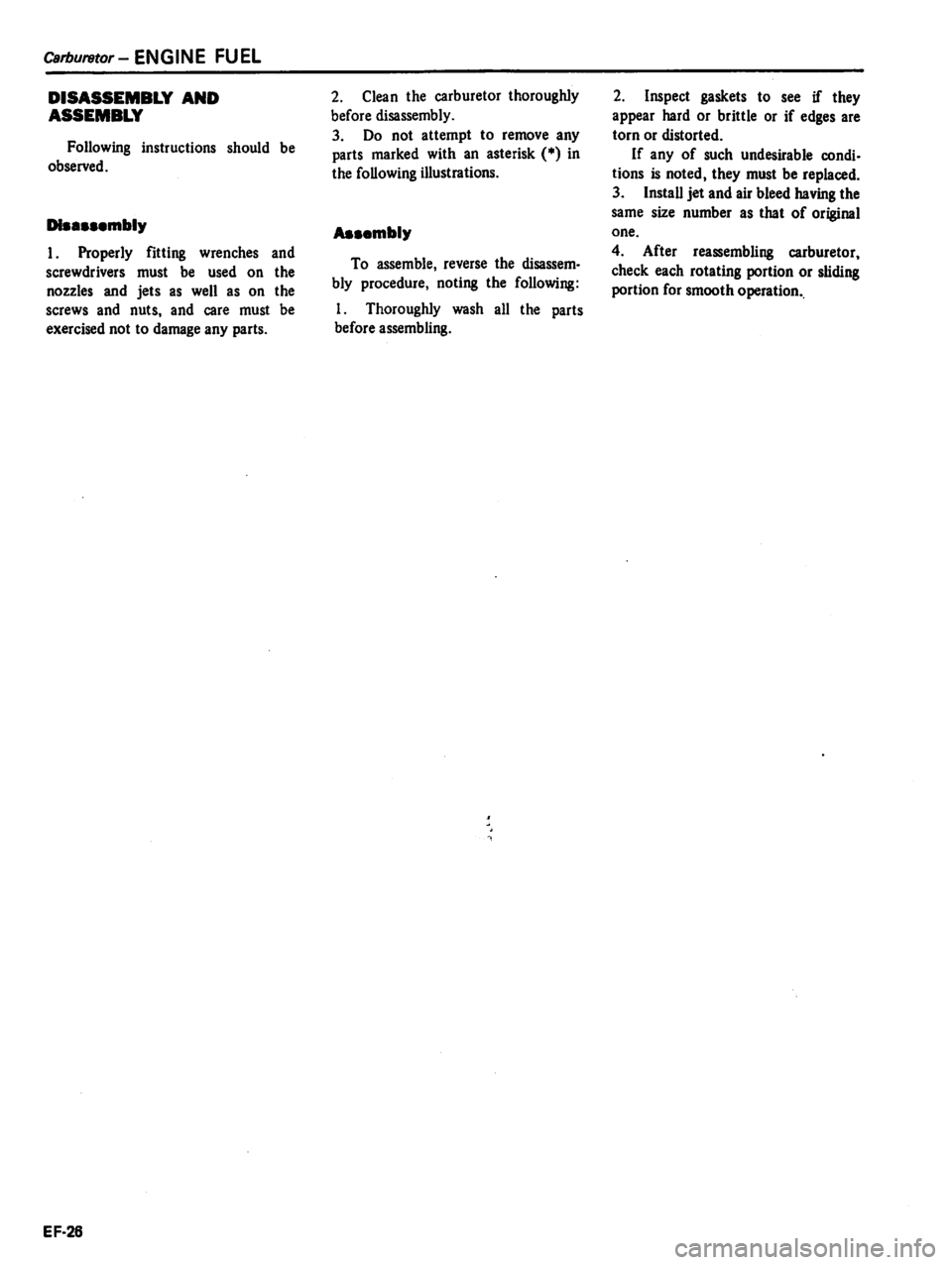 DATSUN PICK-UP 1981  Service Manual 