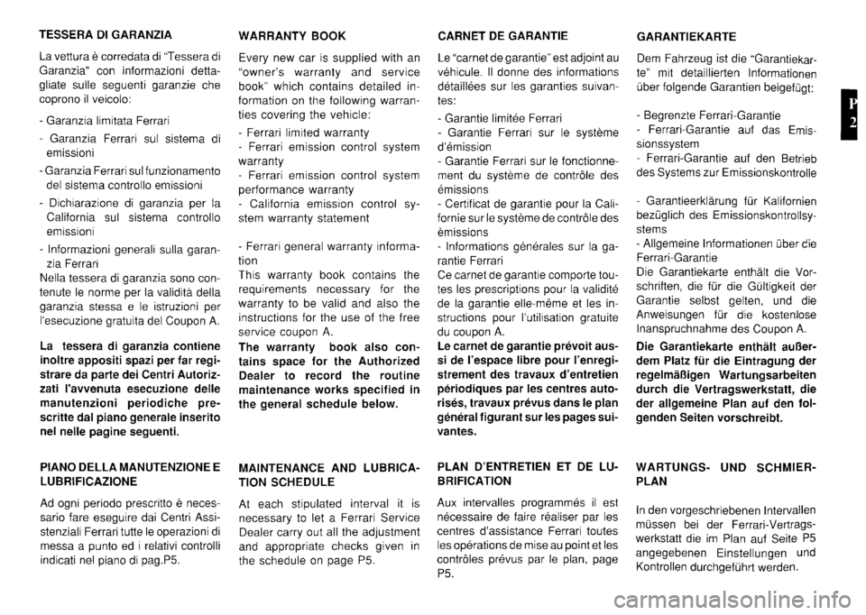 FERRARI F40 1992  Service Repair Manual 