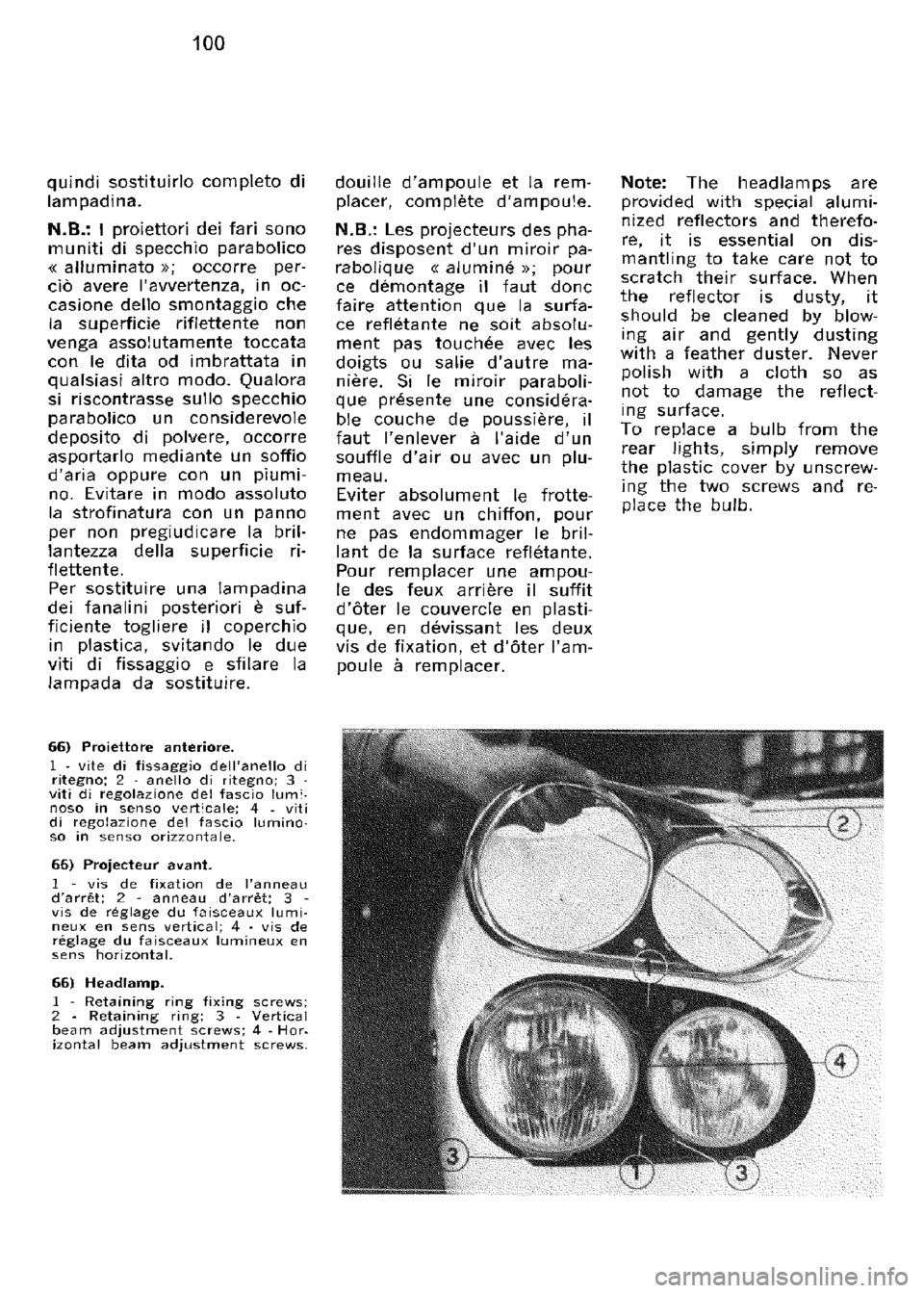 FERRARI 330 GT 1964  Owners Manual 