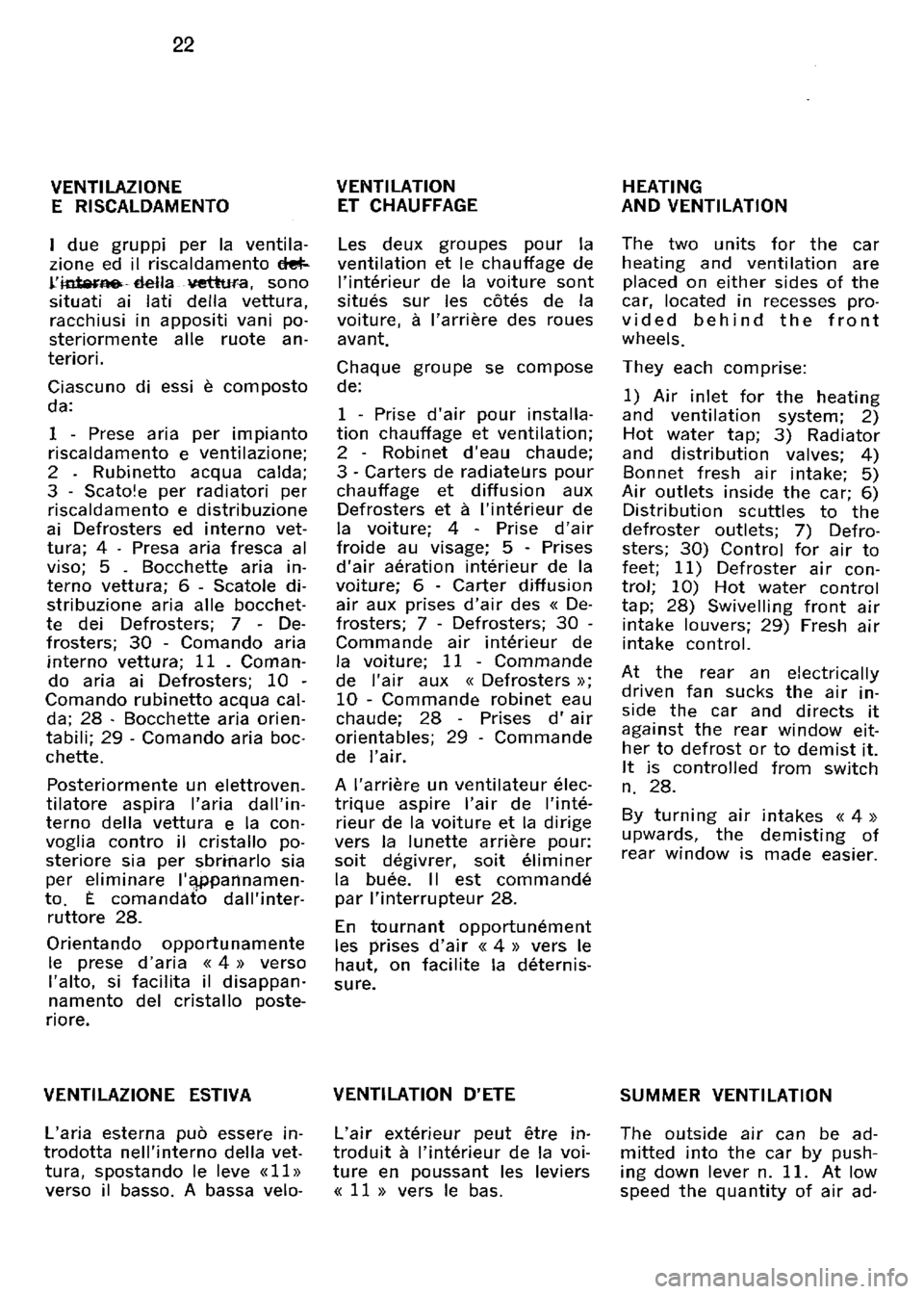 FERRARI 330 GT 1964  Owners Manual 