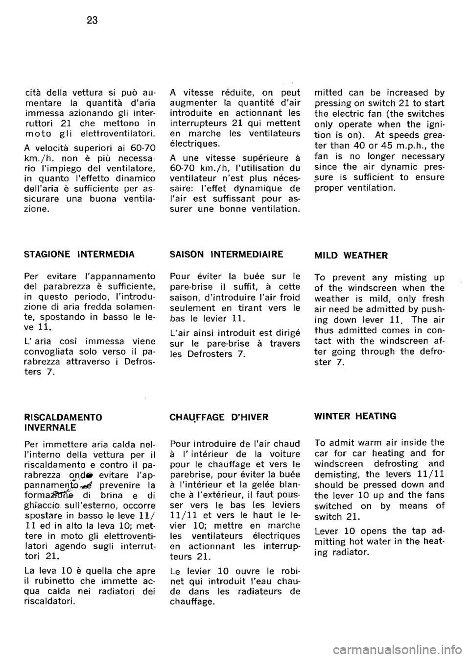 FERRARI 330 GT 1964  Owners Manual 