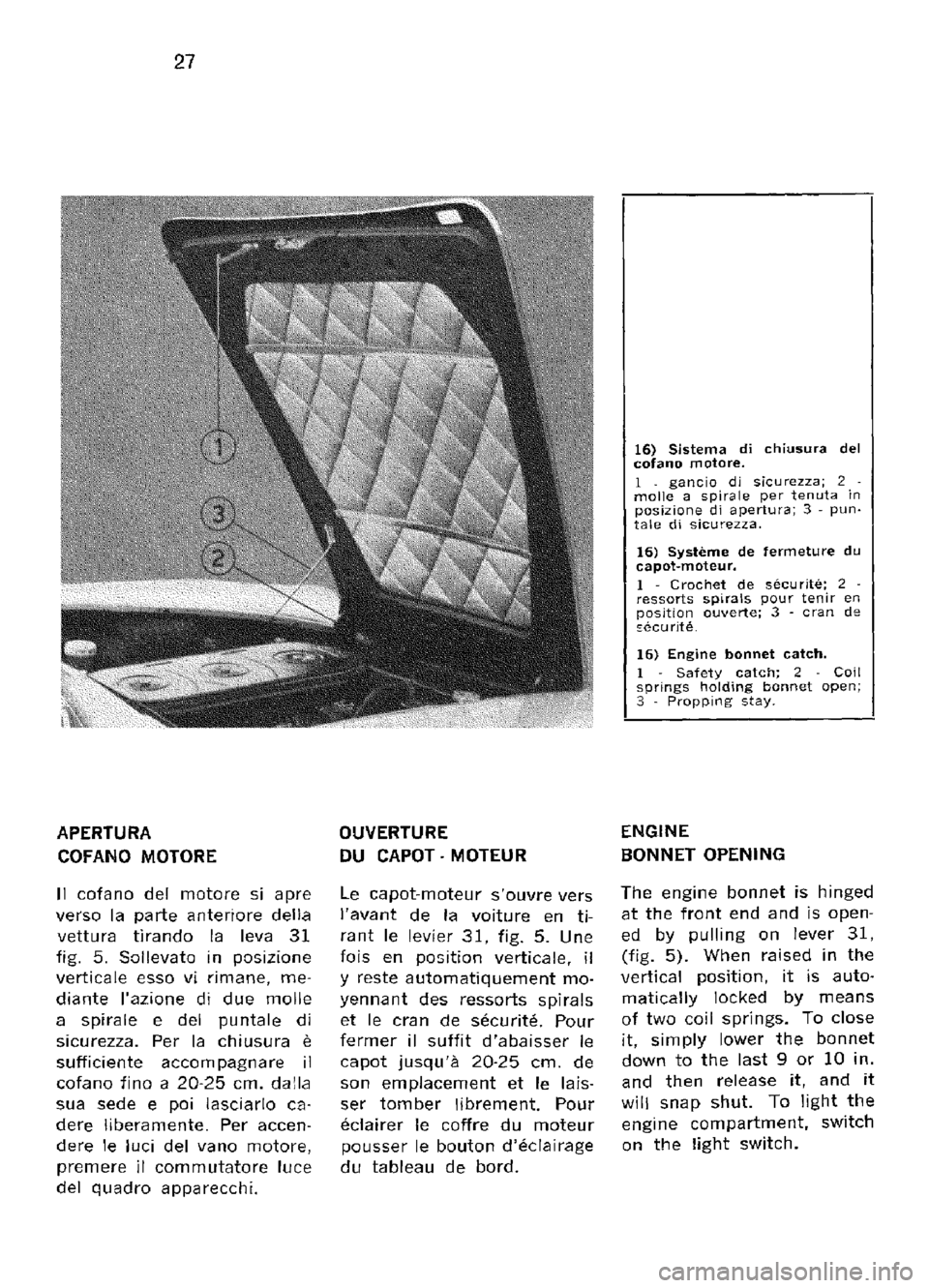 FERRARI 330 GT 1964  Owners Manual 