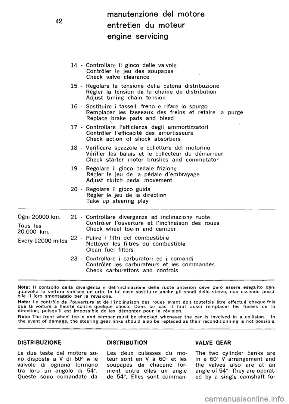 FERRARI 330 GT 1964  Owners Manual 