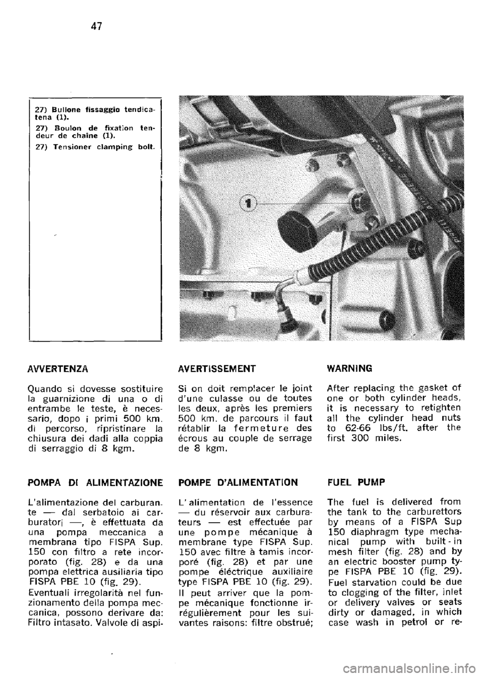 FERRARI 330 GT 1964  Owners Manual 