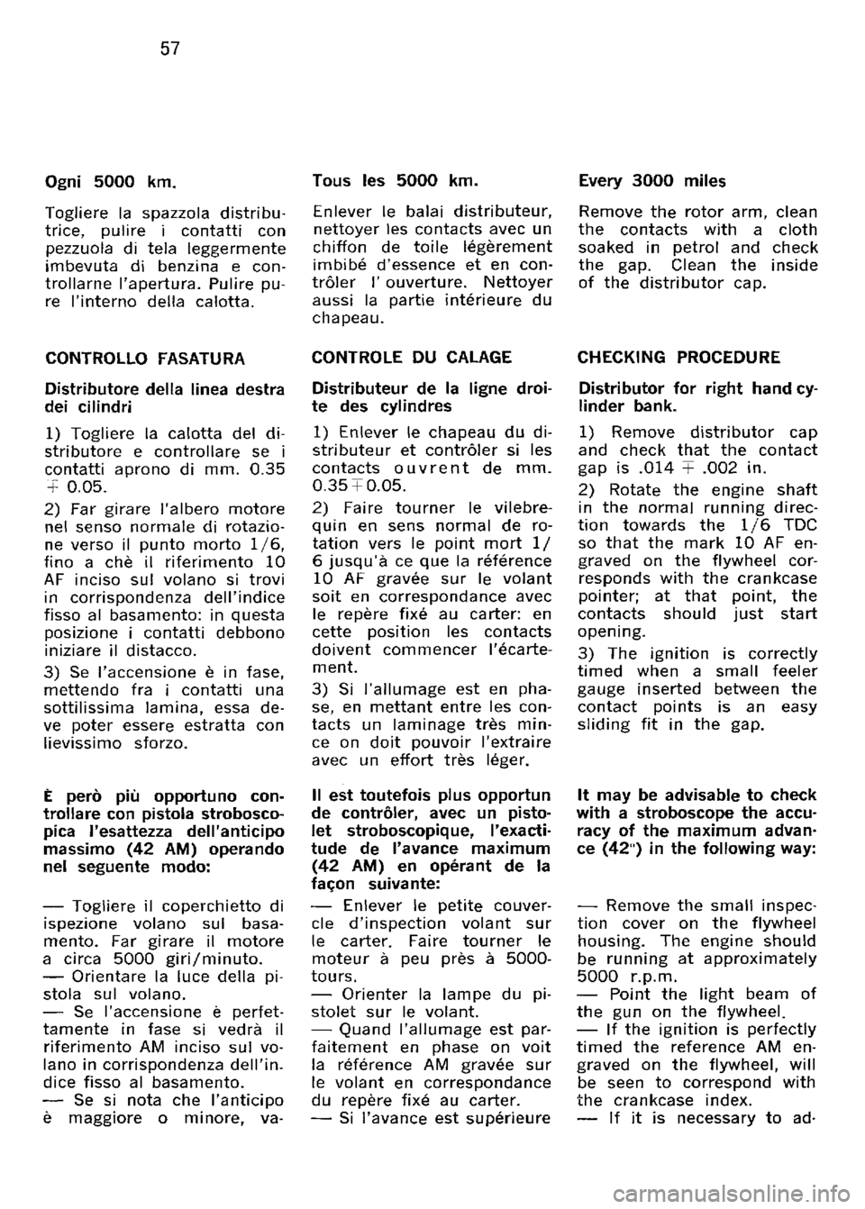 FERRARI 330 GT 1964  Owners Manual 