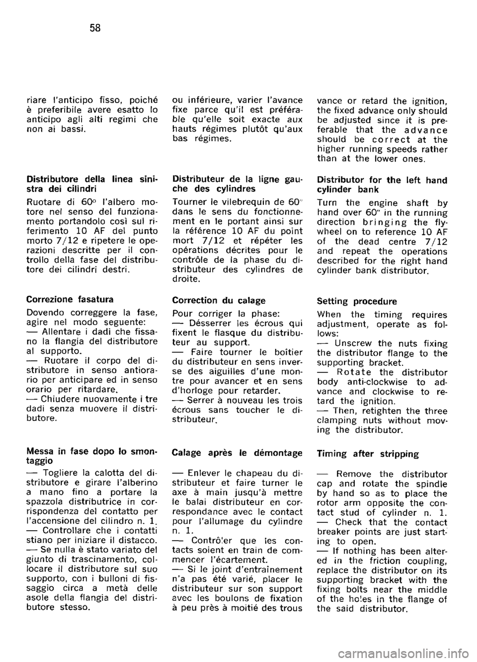FERRARI 330 GT 1964  Owners Manual 