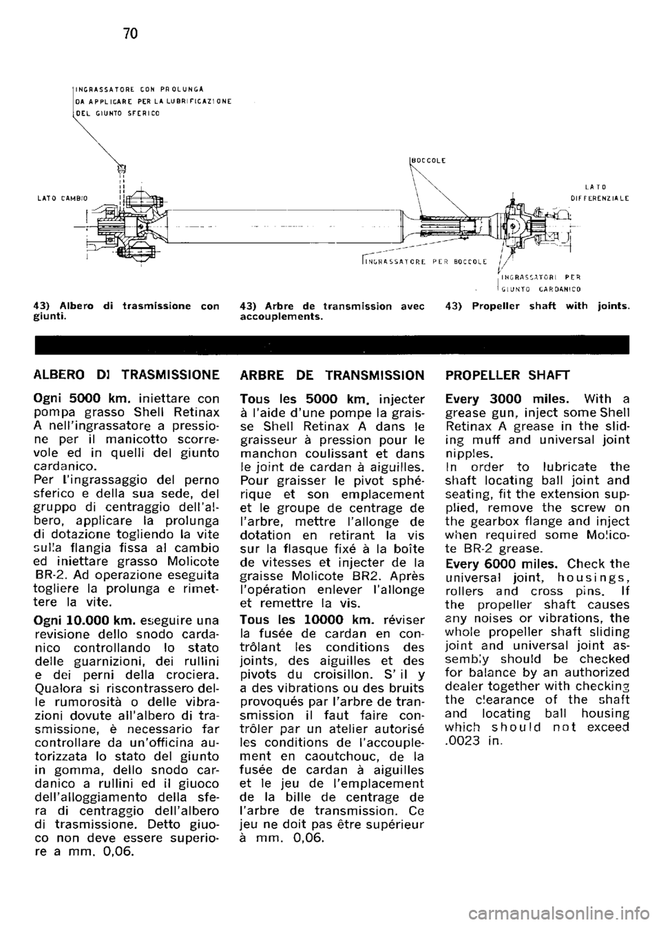 FERRARI 330 GT 1964  Owners Manual 