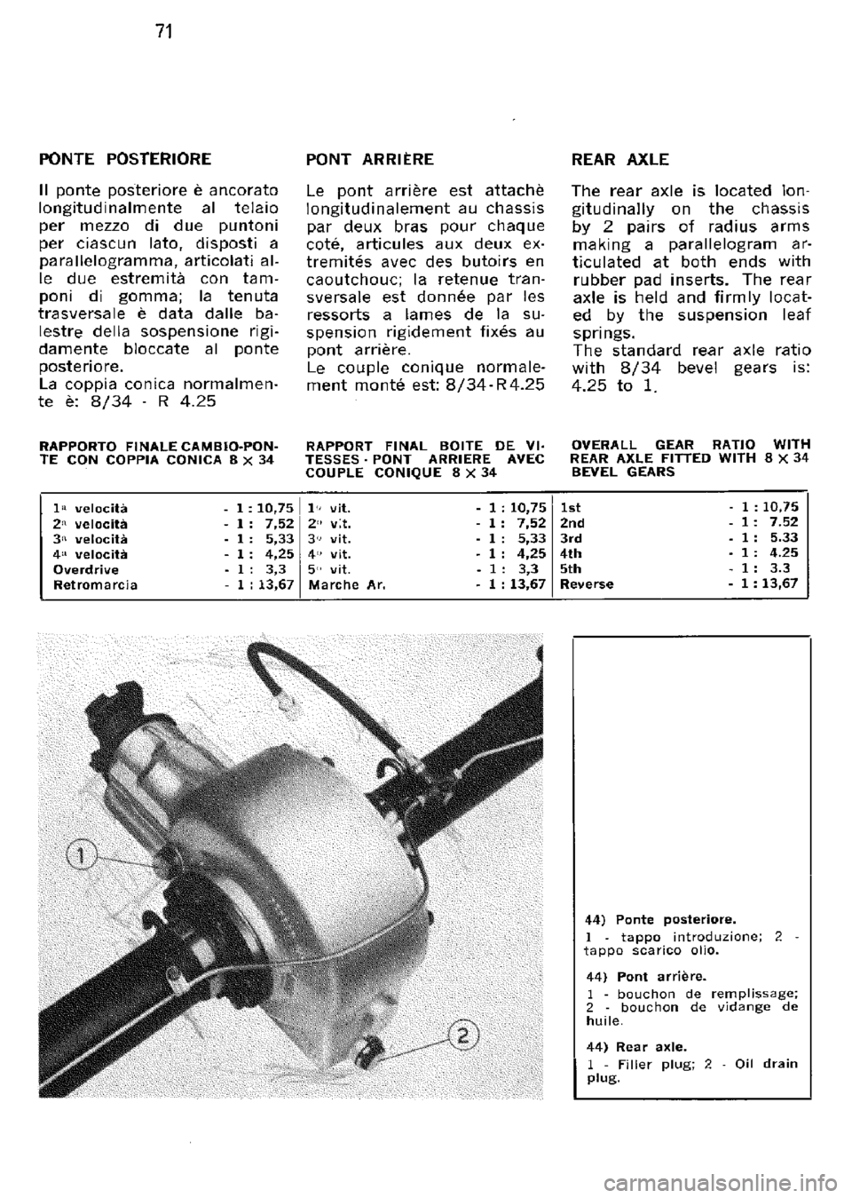 FERRARI 330 GT 1964  Owners Manual 