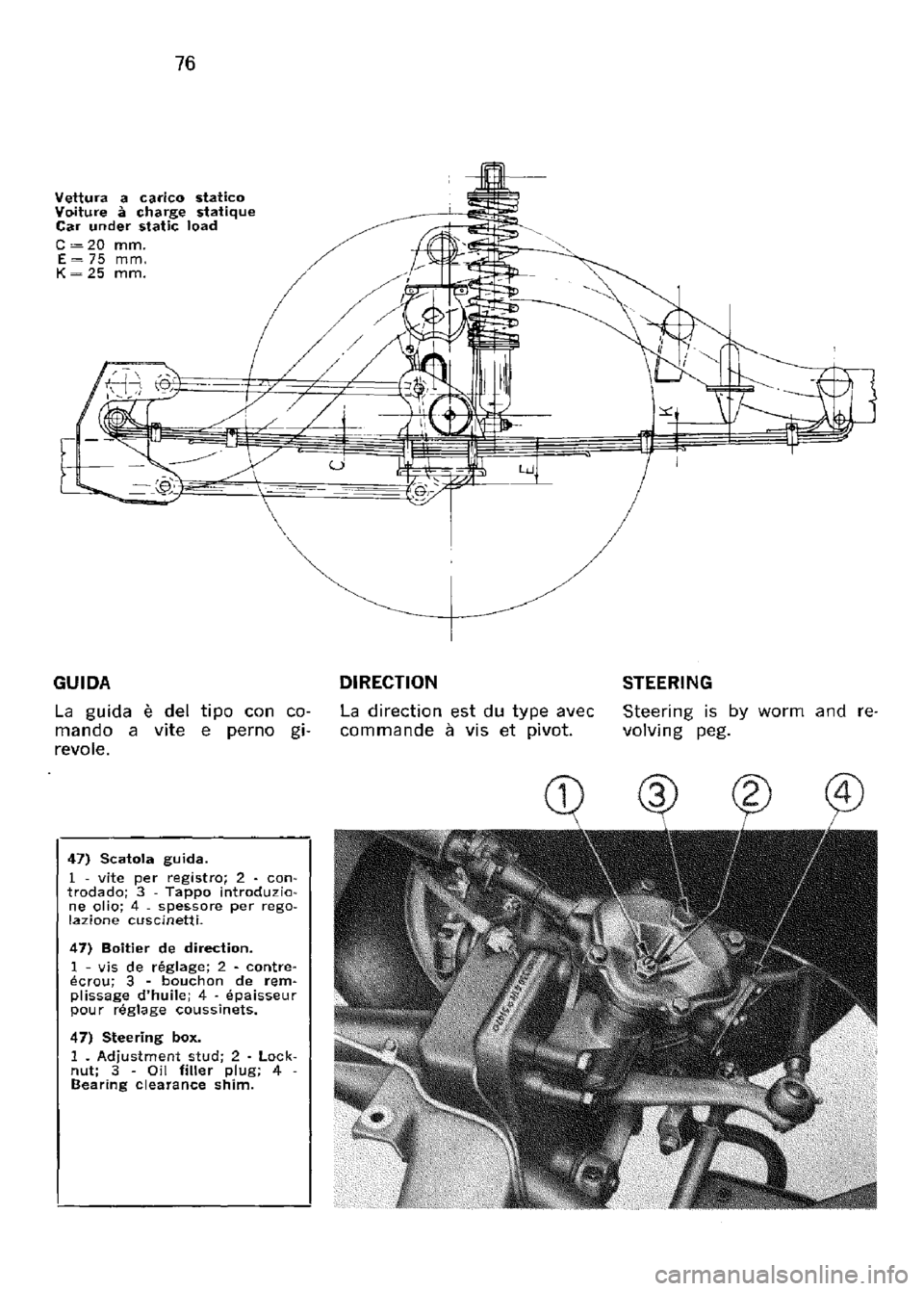 FERRARI 330 GT 1964  Owners Manual 