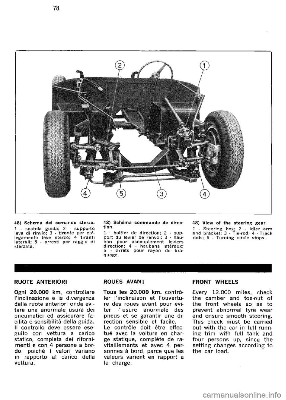 FERRARI 330 GT 1964  Owners Manual 