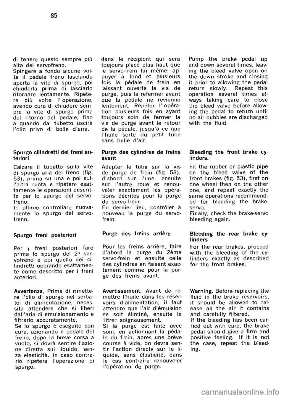 FERRARI 330 GT 1964  Owners Manual 