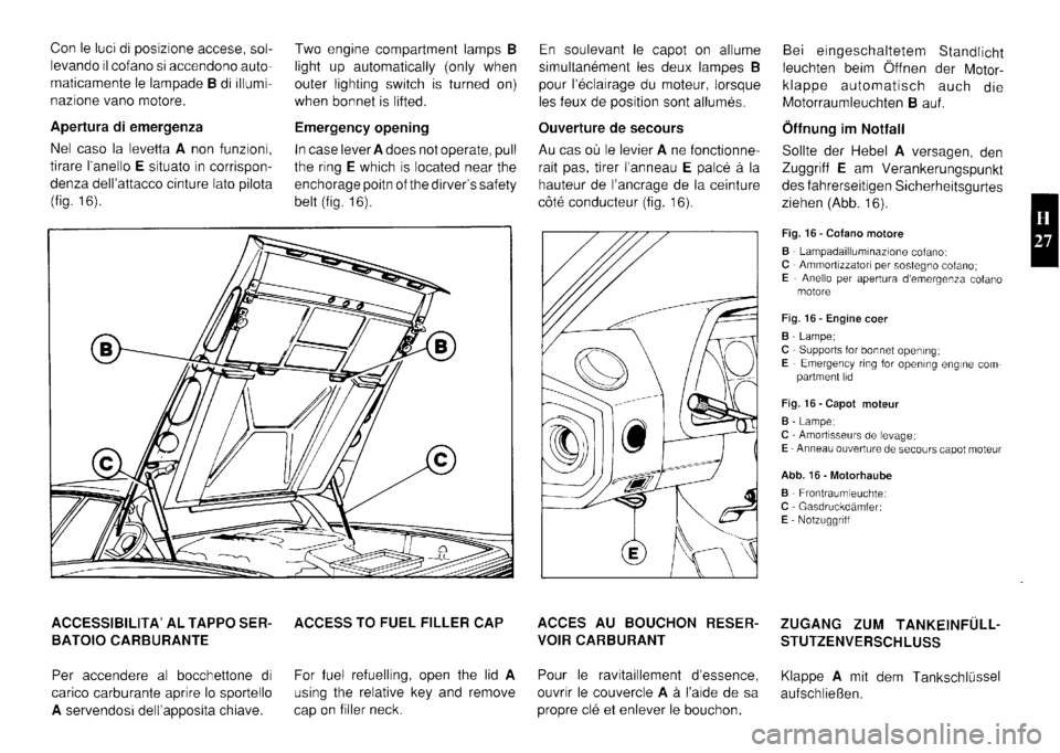 FERRARI TESTAROSSA 1990  Owners Manual 