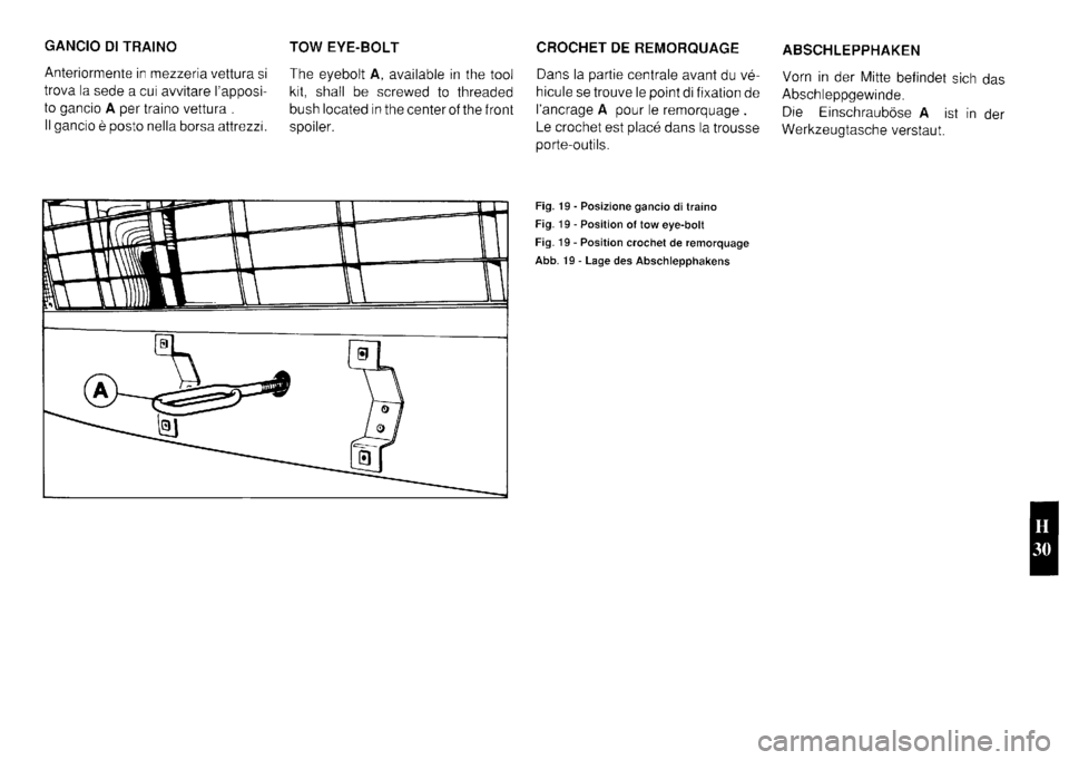 FERRARI TESTAROSSA 1990  Owners Manual 