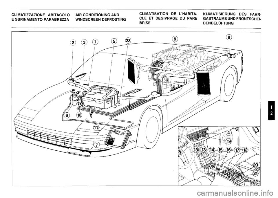 FERRARI TESTAROSSA 1990  Owners Manual 