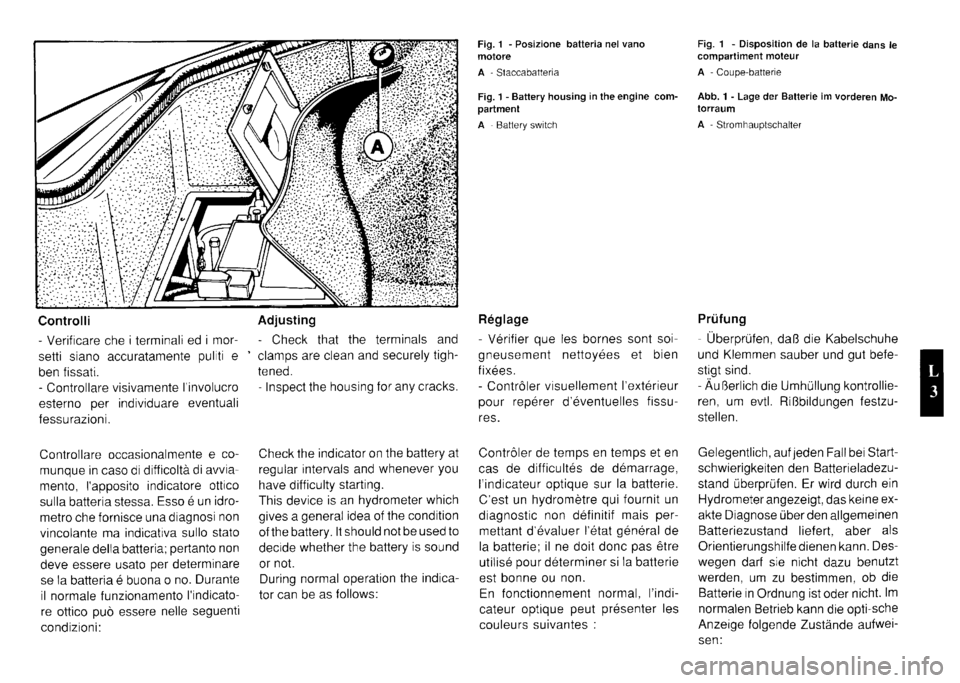 FERRARI TESTAROSSA 1990  Owners Manual 