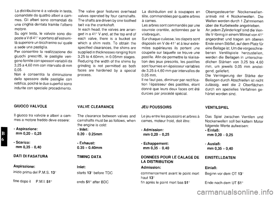 FERRARI TESTAROSSA 1990  Owners Manual 