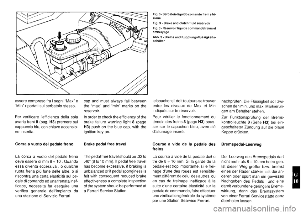FERRARI TESTAROSSA 1990  Owners Manual 