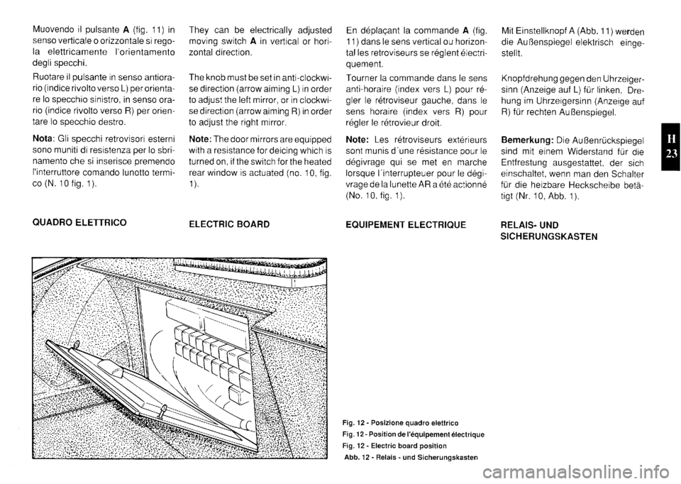 FERRARI TESTAROSSA 1990  Owners Manual 