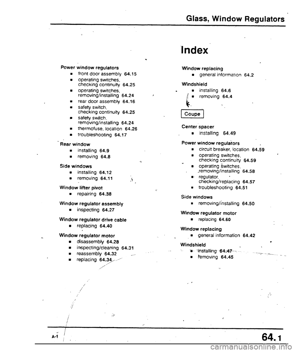 AUDI 80 90 COUPE 1988  Service Repair Manual 