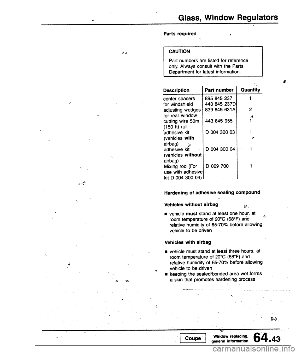 AUDI 80 90 COUPE 1988  Service Repair Manual 