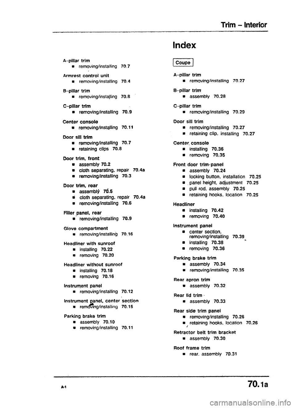AUDI 80 90 COUPE 1988  Service Repair Manual 