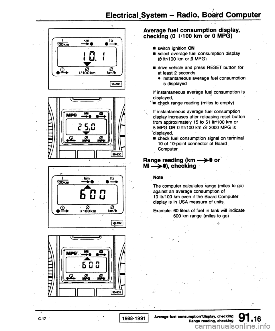 AUDI 80 90 COUPE 1988  Service Repair Manual 
