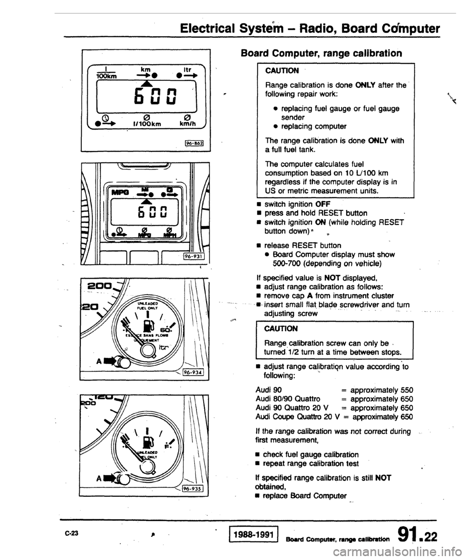 AUDI 80 90 COUPE 1988  Service Repair Manual 