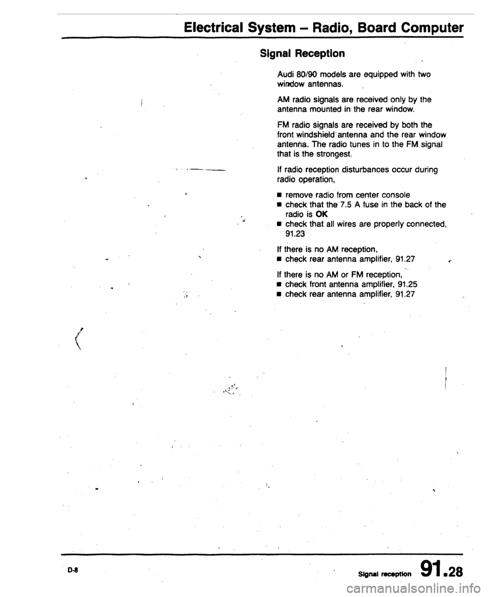 AUDI 80 90 COUPE 1988  Service Repair Manual 
