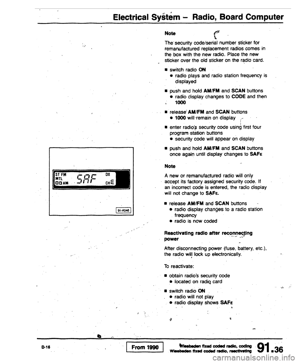 AUDI 80 90 COUPE 1988  Service Repair Manual 