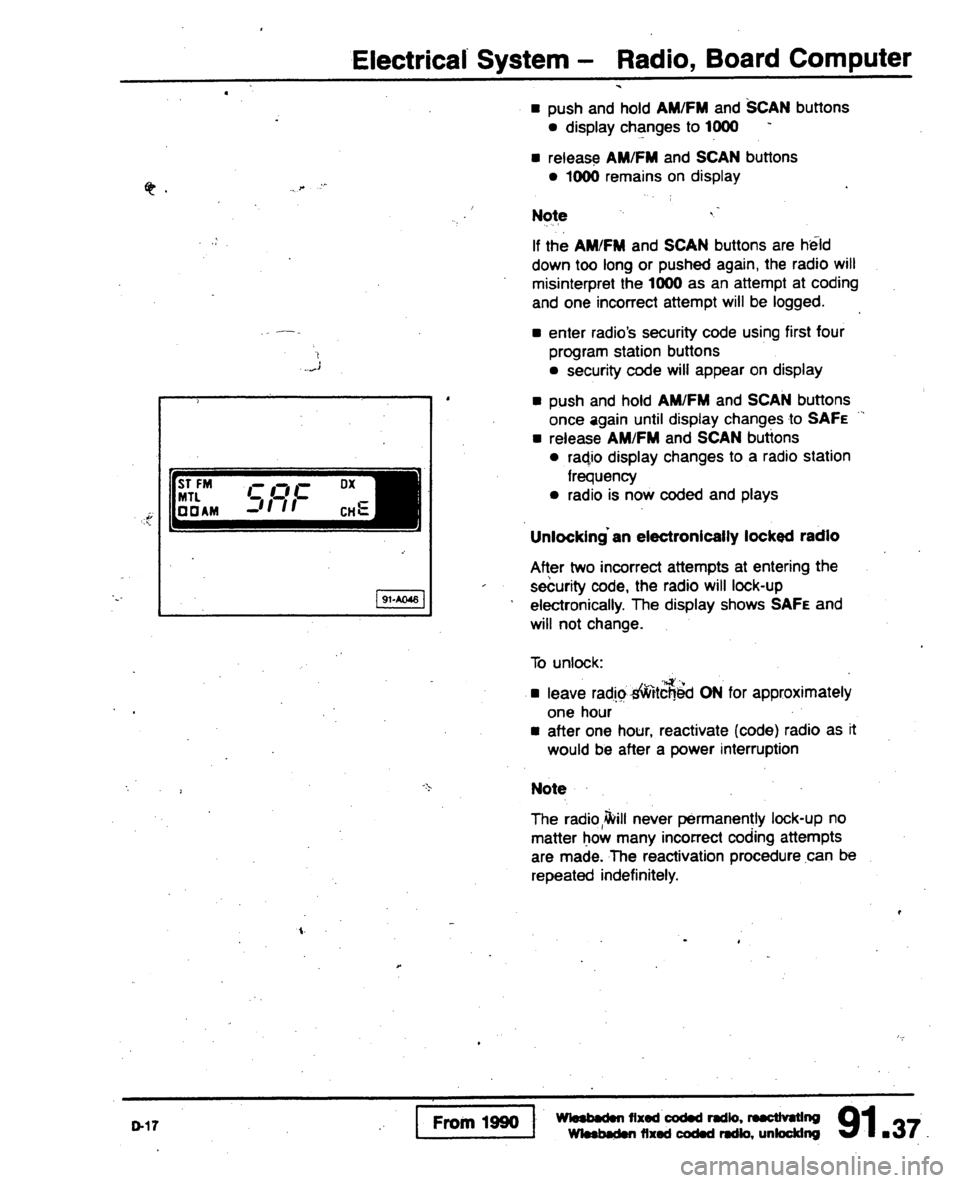AUDI 80 90 COUPE 1988  Service Repair Manual 