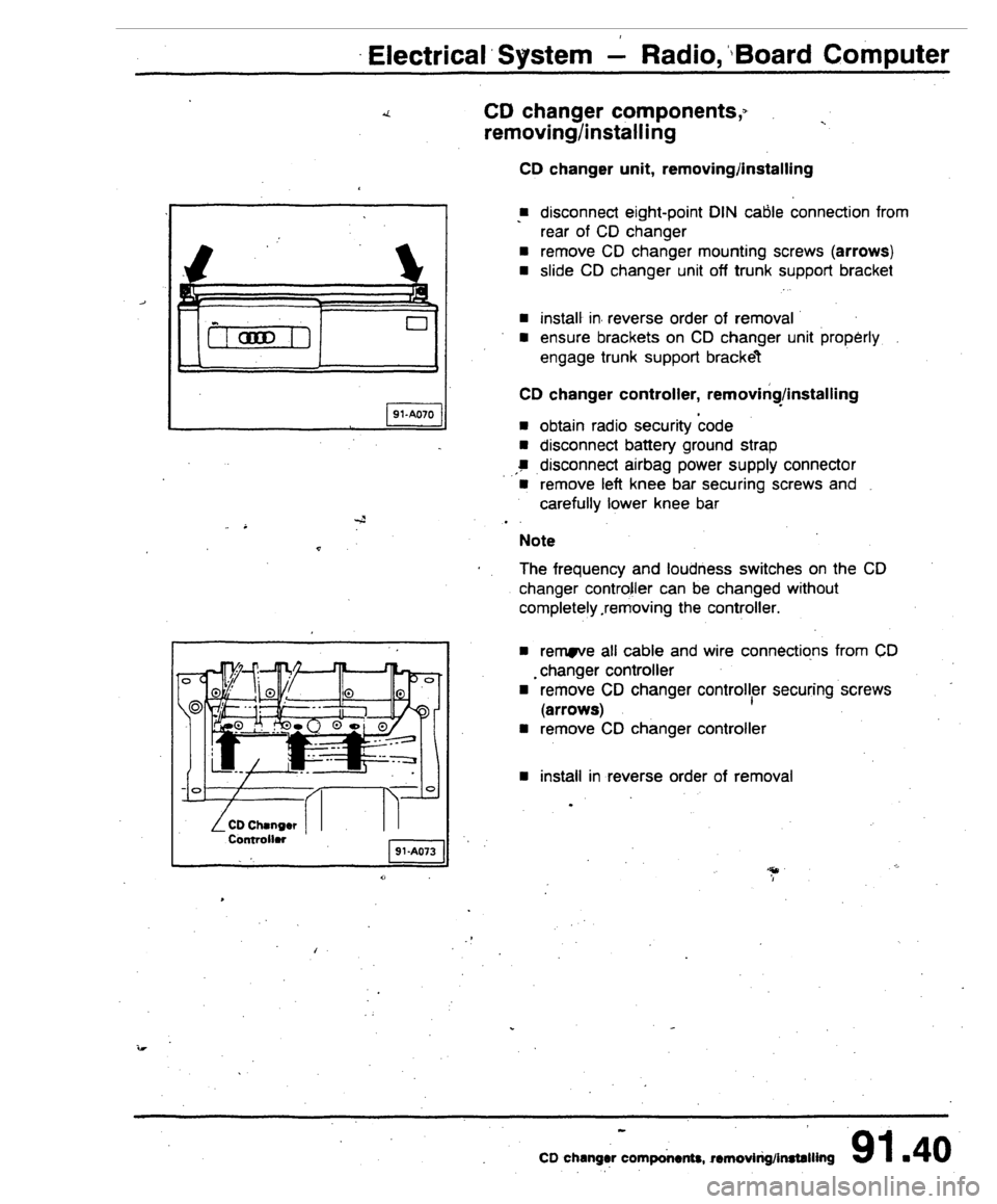 AUDI 80 90 COUPE 1988  Service Repair Manual 