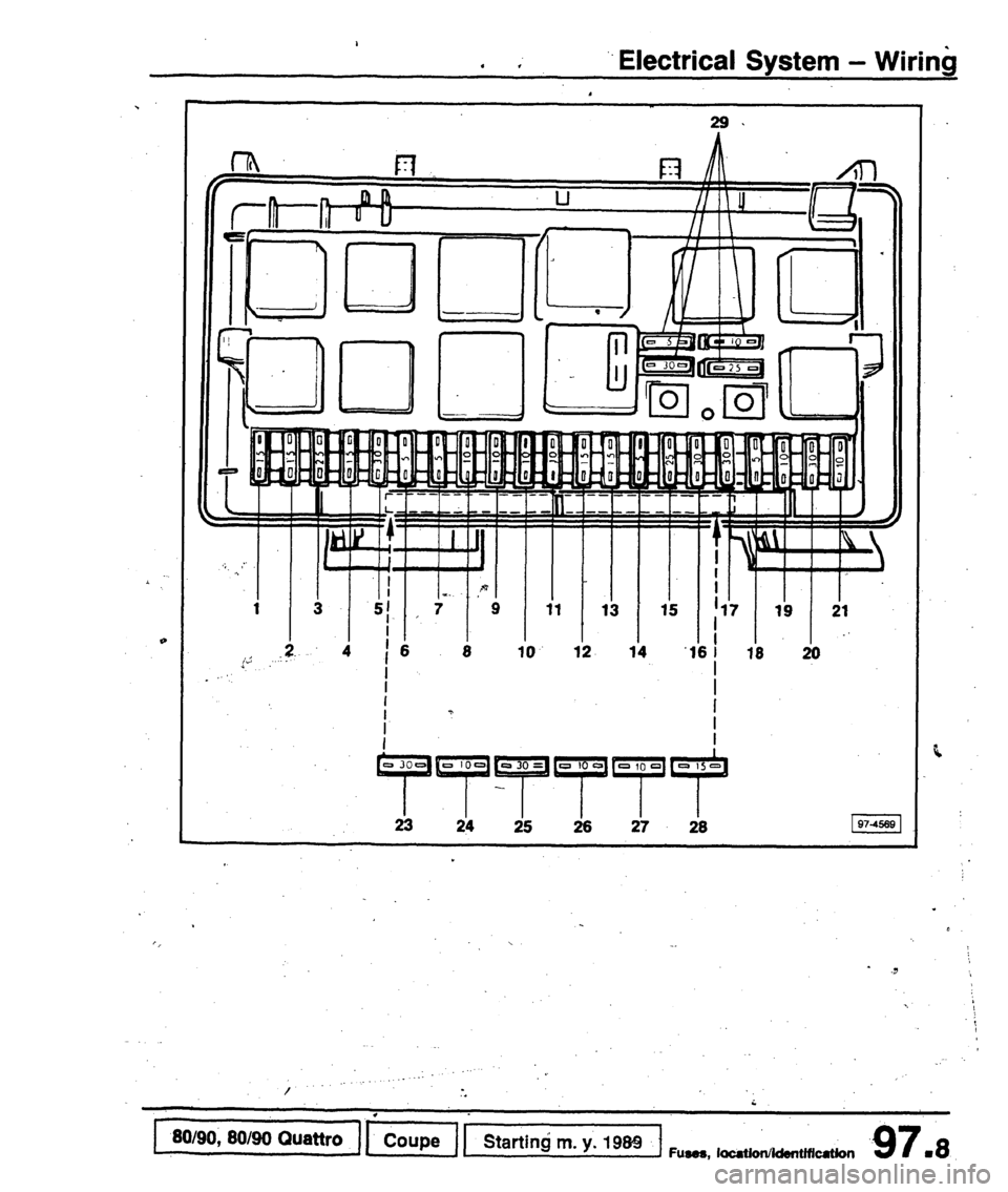 AUDI 80 90 COUPE 1988  Service Repair Manual 
