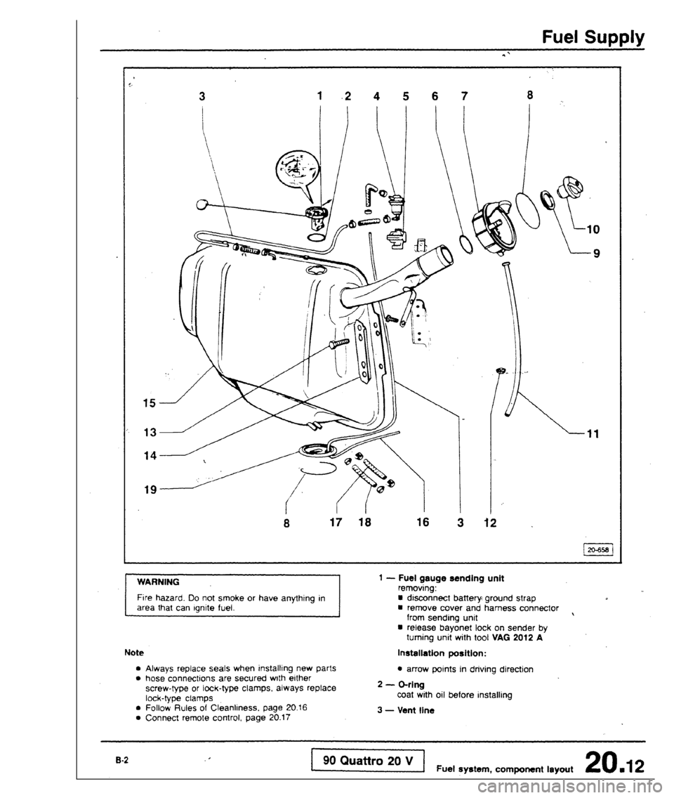 AUDI 80 90 COUPE 1988  Service Repair Manual 
