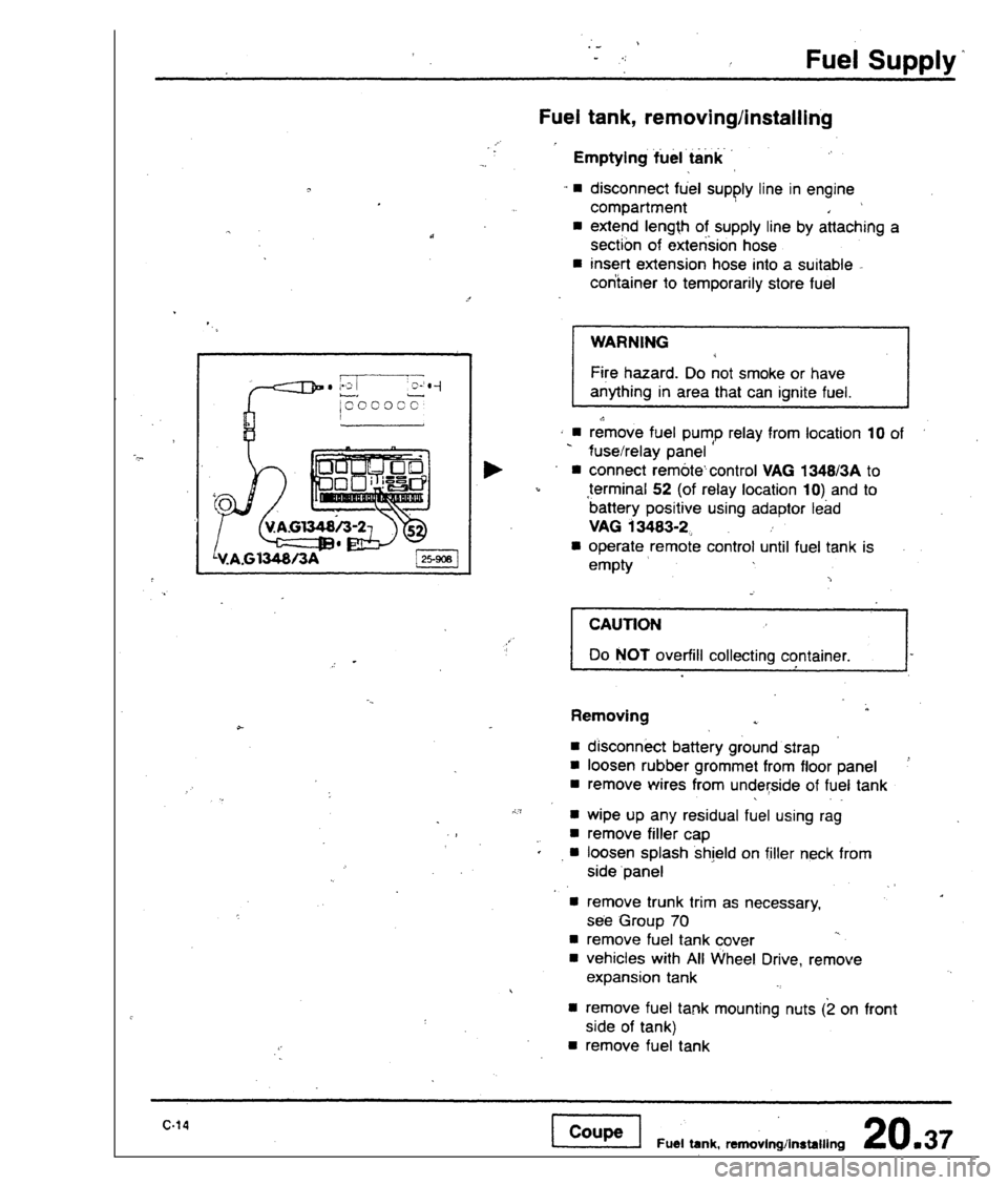 AUDI 80 90 COUPE 1988  Service Repair Manual 