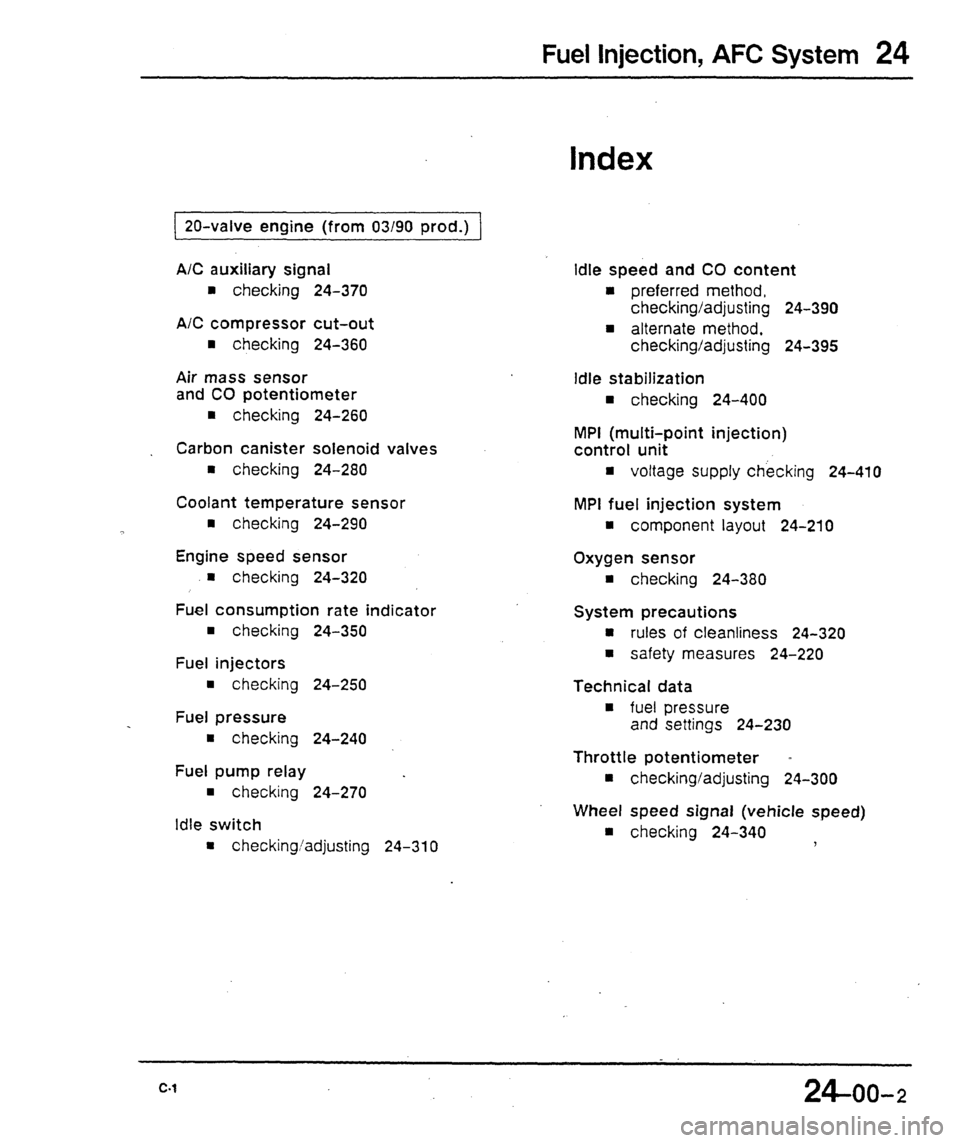 AUDI 80 90 COUPE 1988  Service Repair Manual 