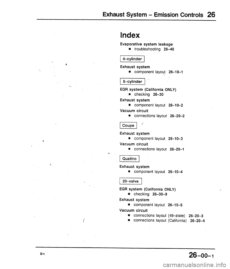 AUDI 80 90 COUPE 1988  Service Repair Manual 