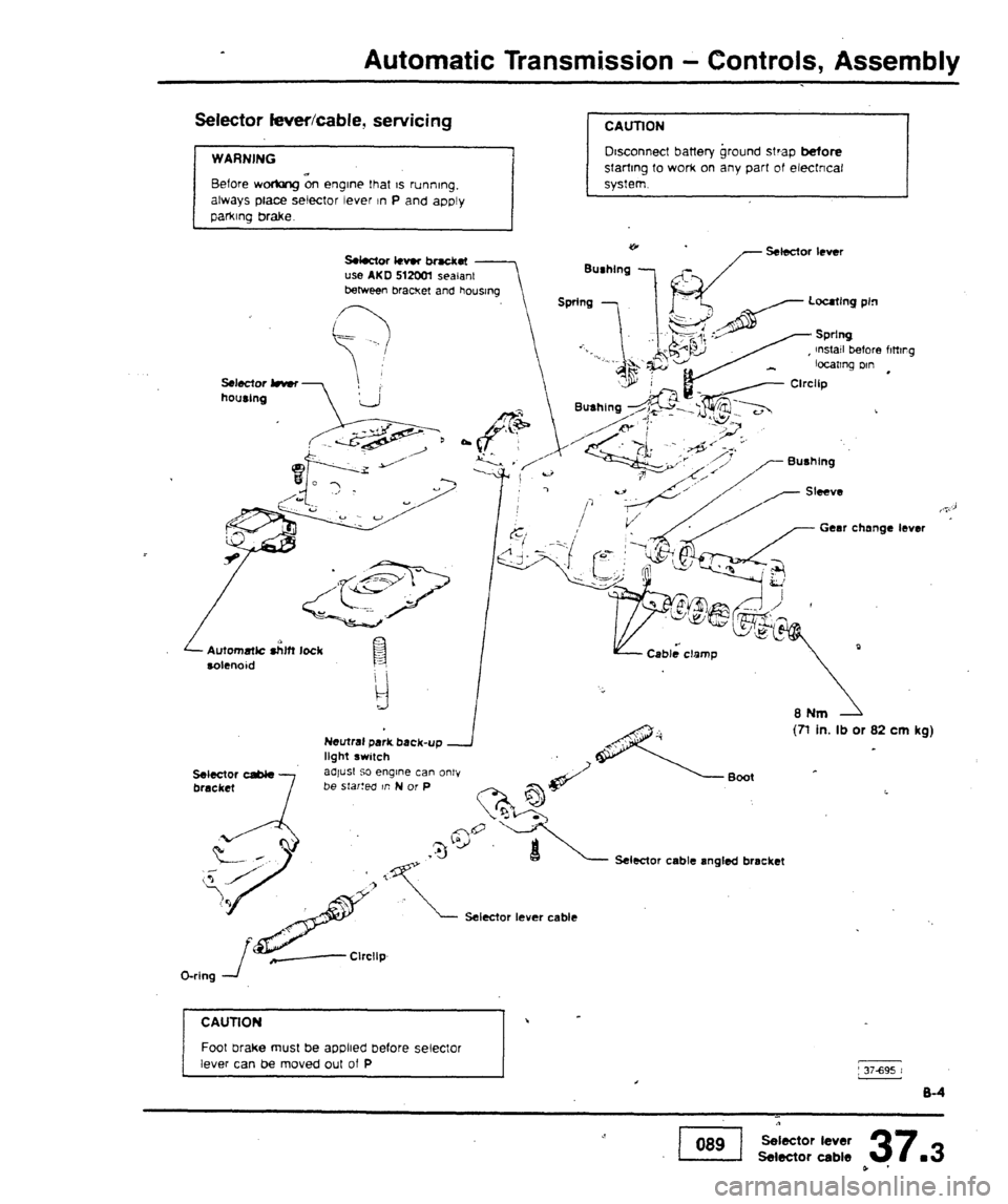 AUDI 80 90 COUPE 1988  Service Repair Manual 